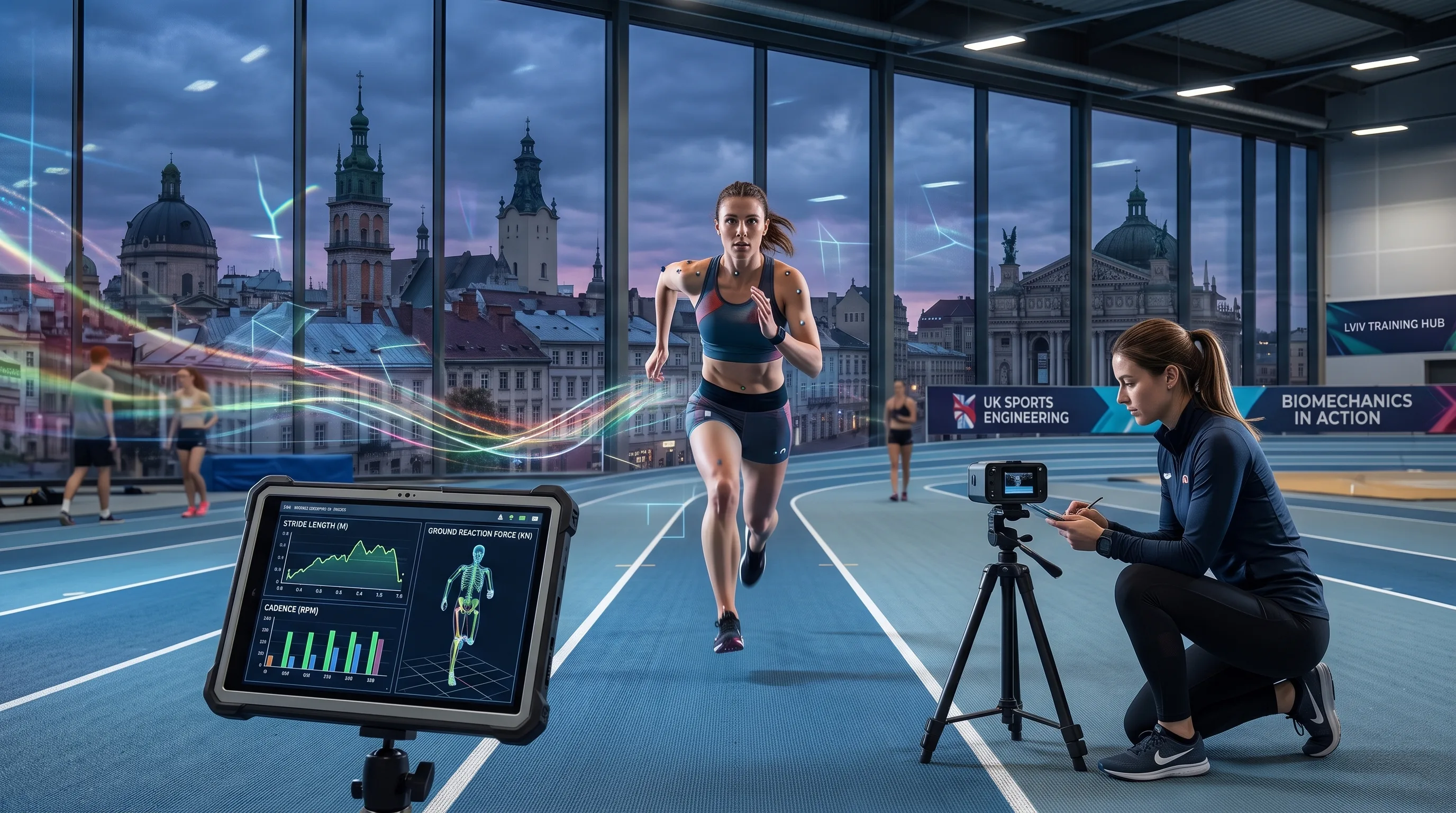 Distance map of a person moving in a sports test A depth camera recording a whole-body movement without markers